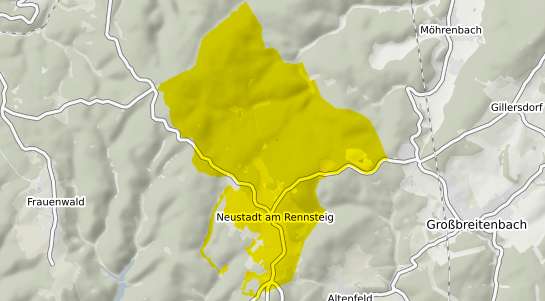 Immobilienpreisekarte Neustadt am Rennsteig